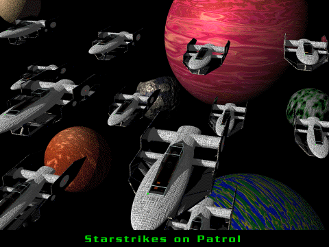 Squadron of Starstrikes on Patrol